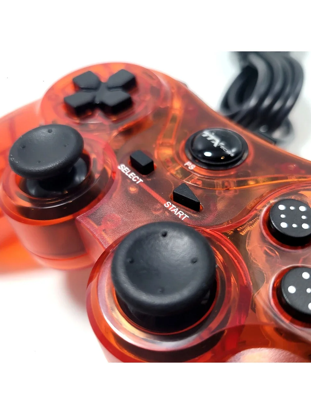 PlayStation 3 Wired Controller PS3 / PC / USB TTX Tech - Clear Red - NEW IN BOX!